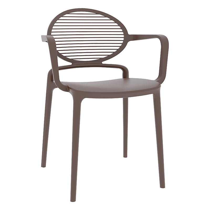 صندلی رستورانی برند نظری مدل ماکان دسته دار N496