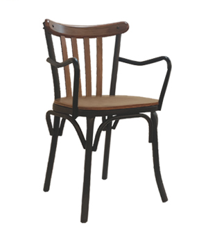 صندلي دسته دار فلزی برسو برند نظری N608W - Image 2