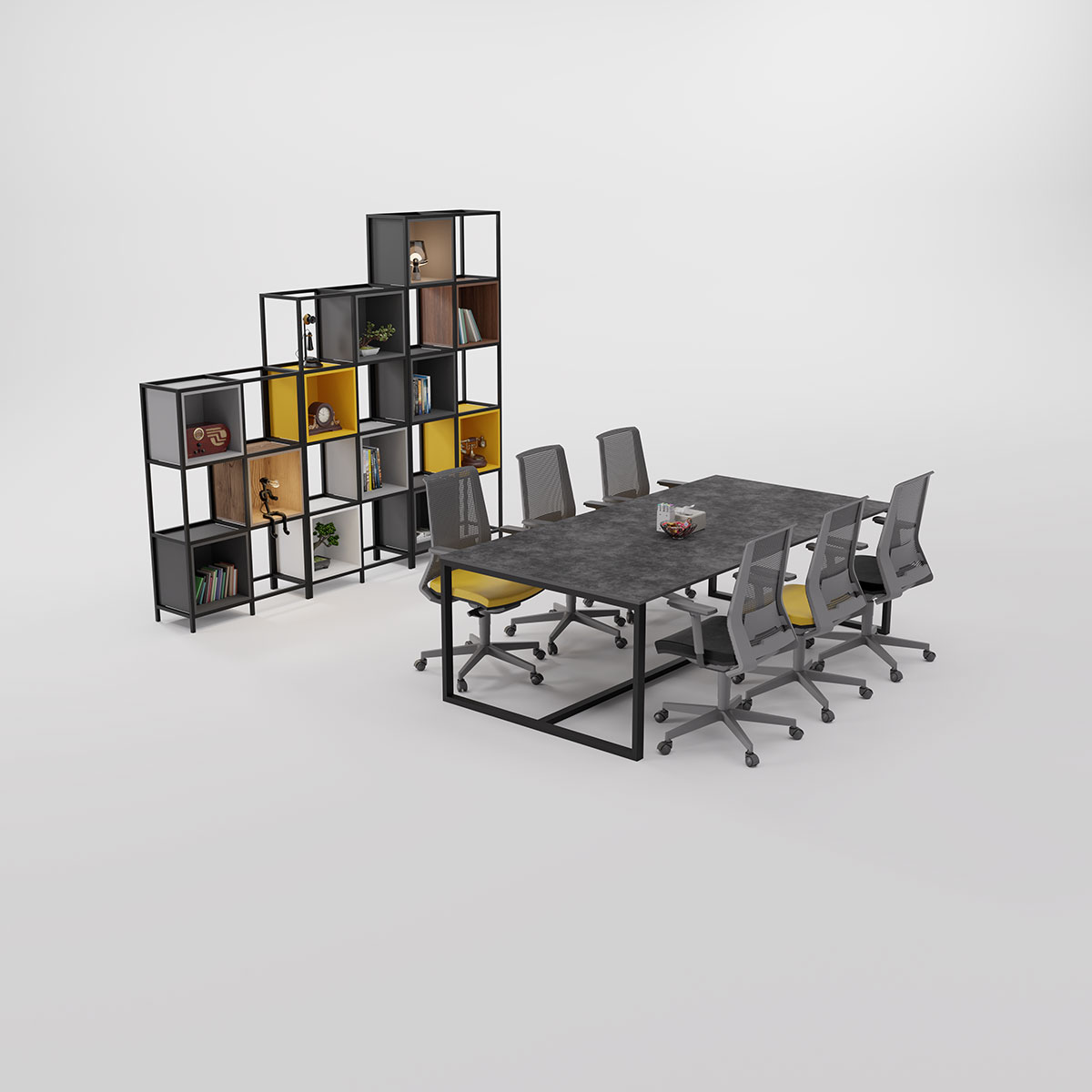 کتابخانه برند الوند مدل cube - Image 2