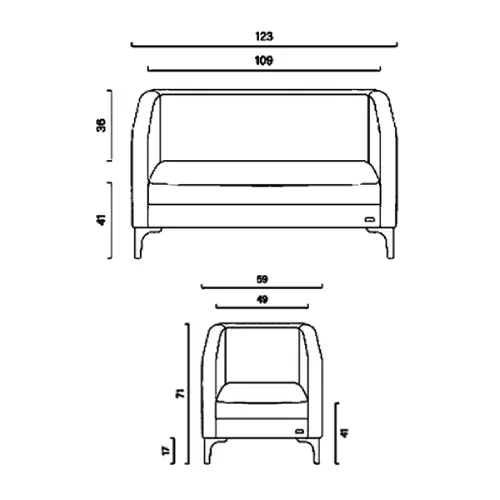 ابعاد نیم ست اداری کارلو